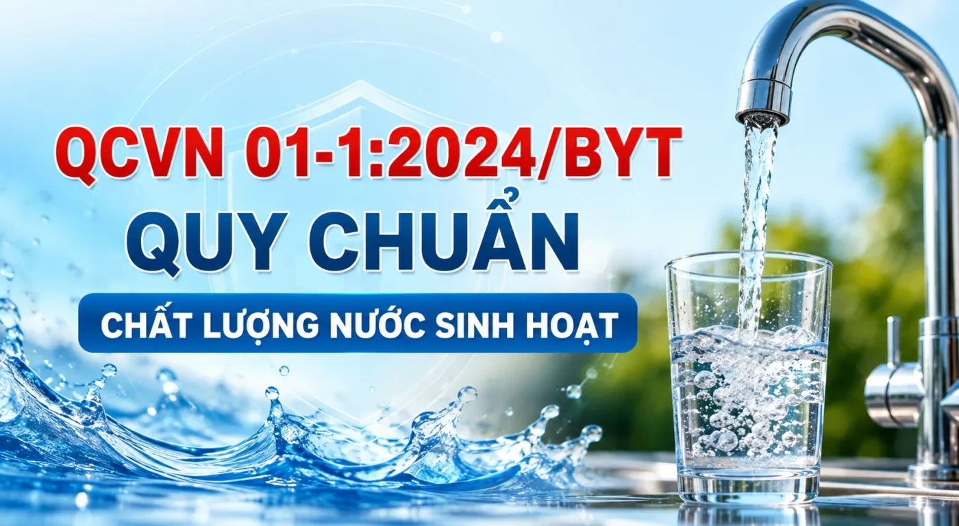 QCVN 01-1:2024/BYT: Quy chuẩn mới về chất lượng nước sạch sinh hoạt và những nội dung đáng chú ý