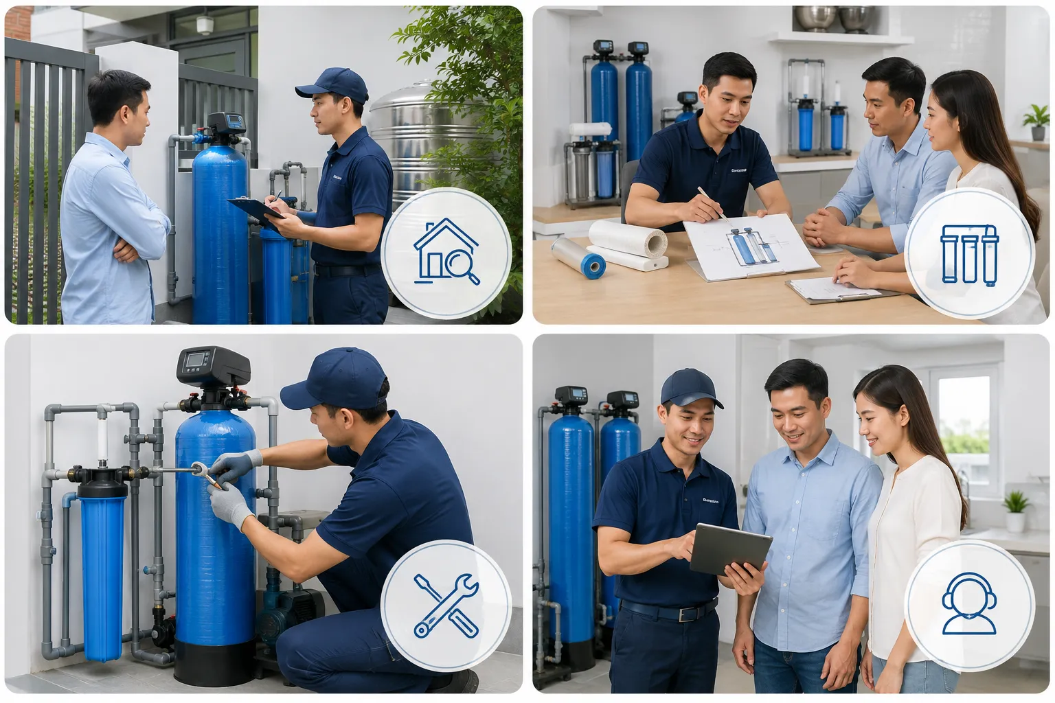 Quy trình tư vấn và lắp đặt chuyên nghiệp tại Tiến Thành Water