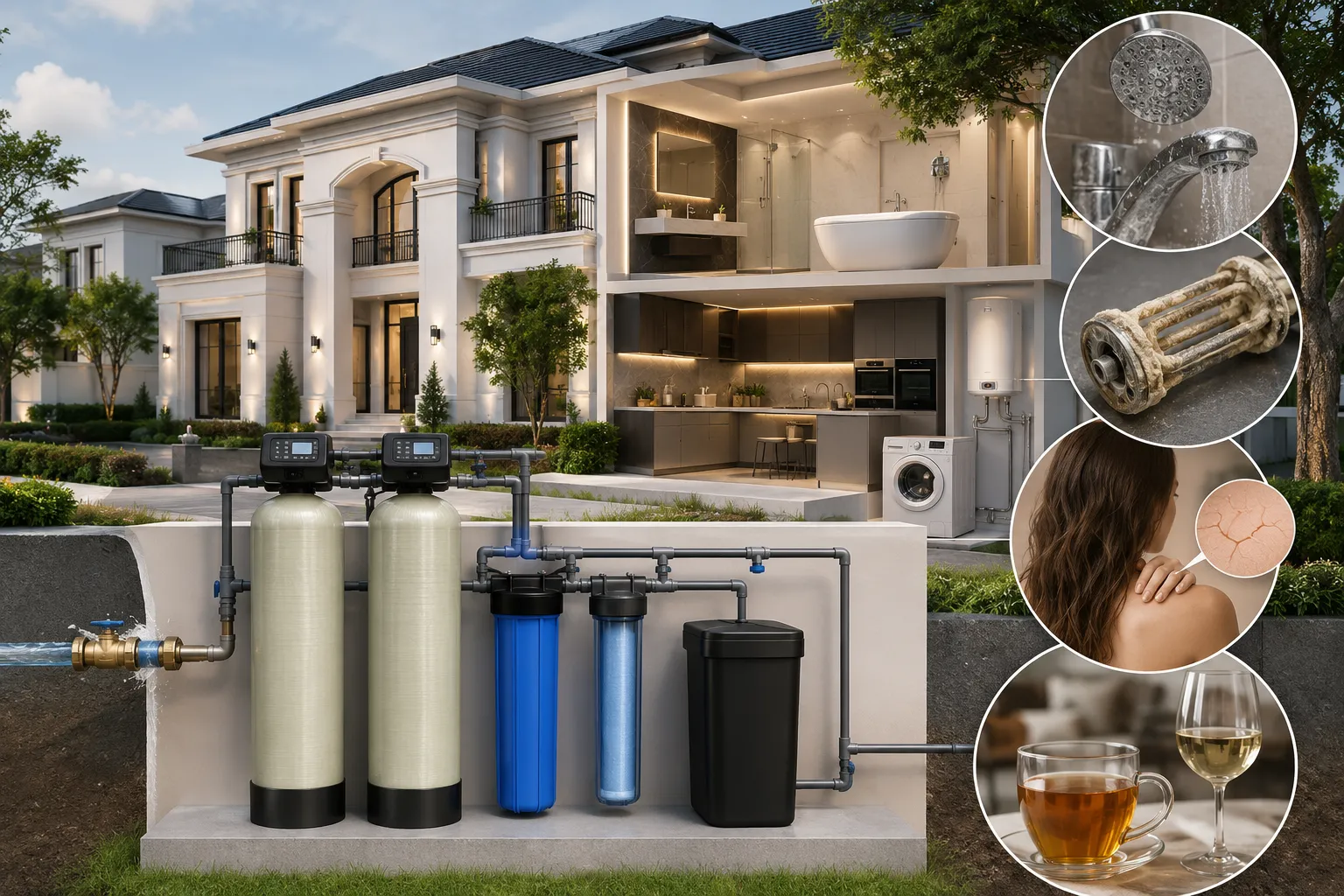 Tại sao nên lắp đặt hệ thống lọc tổng biệt thự