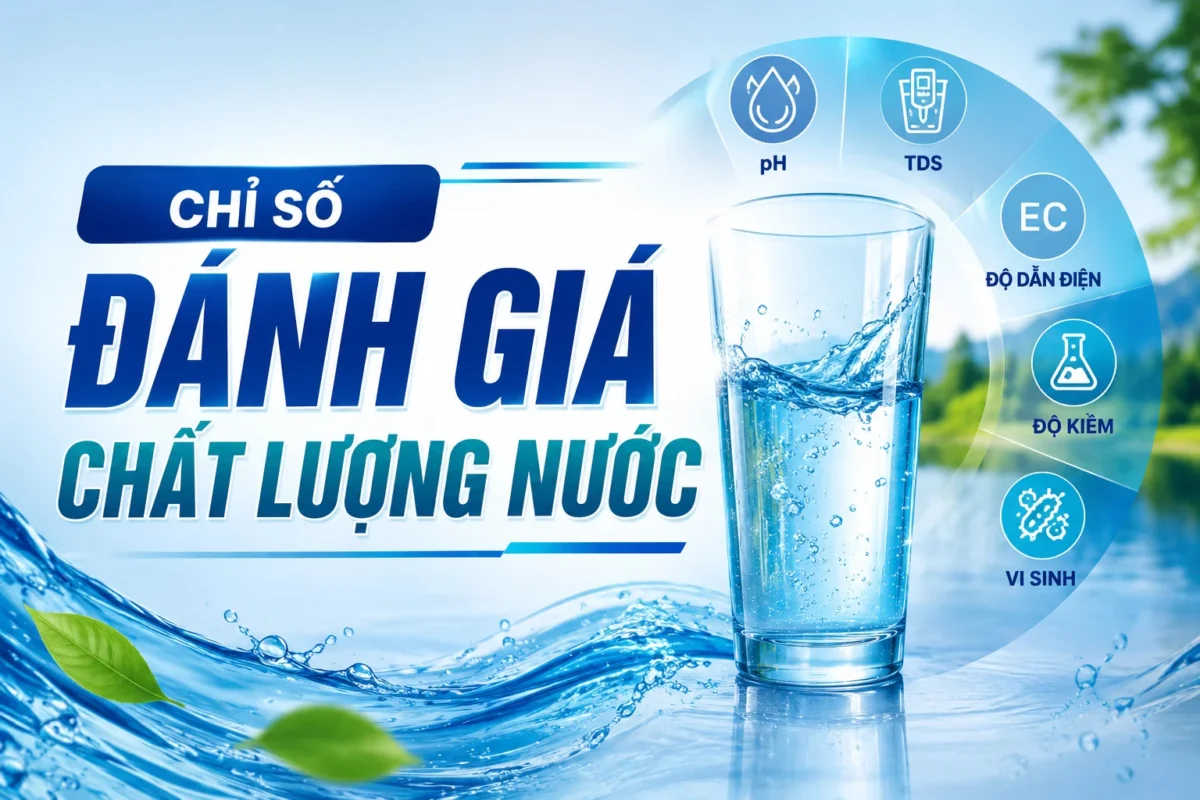Tổng hợp các chỉ số và tiêu chuẩn đánh giá chất lượng nước