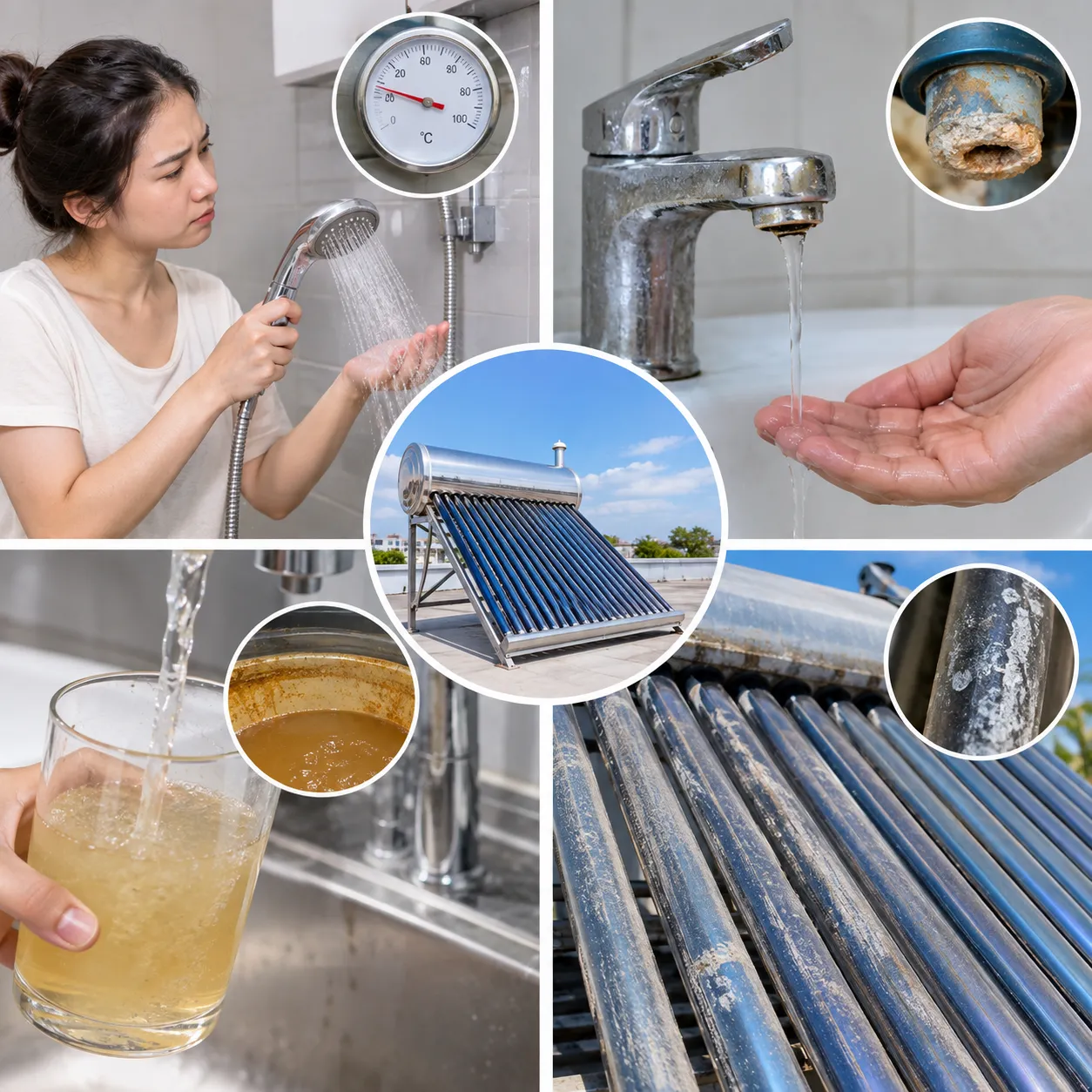 Dấu hiệu nhận biết cần vệ sinh máy nước nóng NLMT