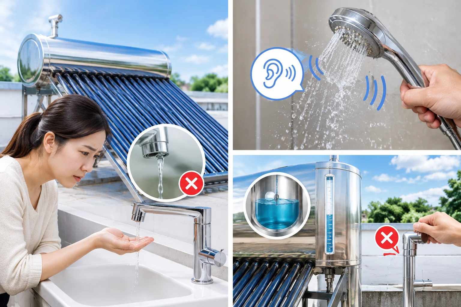 Dấu hiệu nhận biết máy nước nóng NMT bị e khí