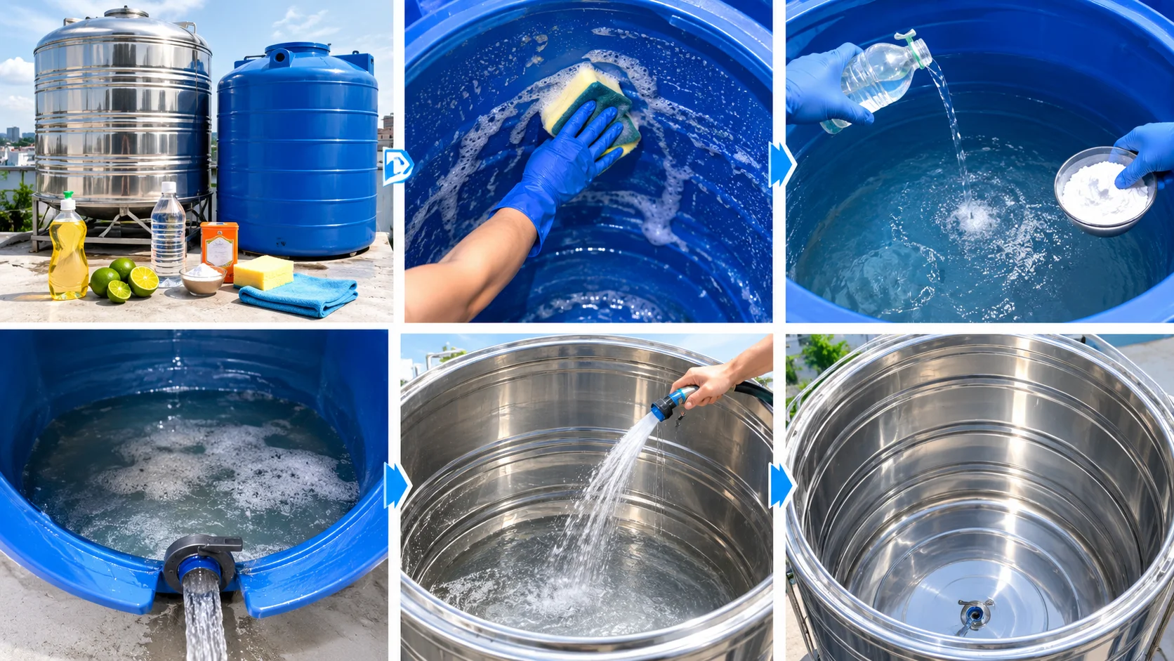 Vệ sinh bồn trước khi sử dụng