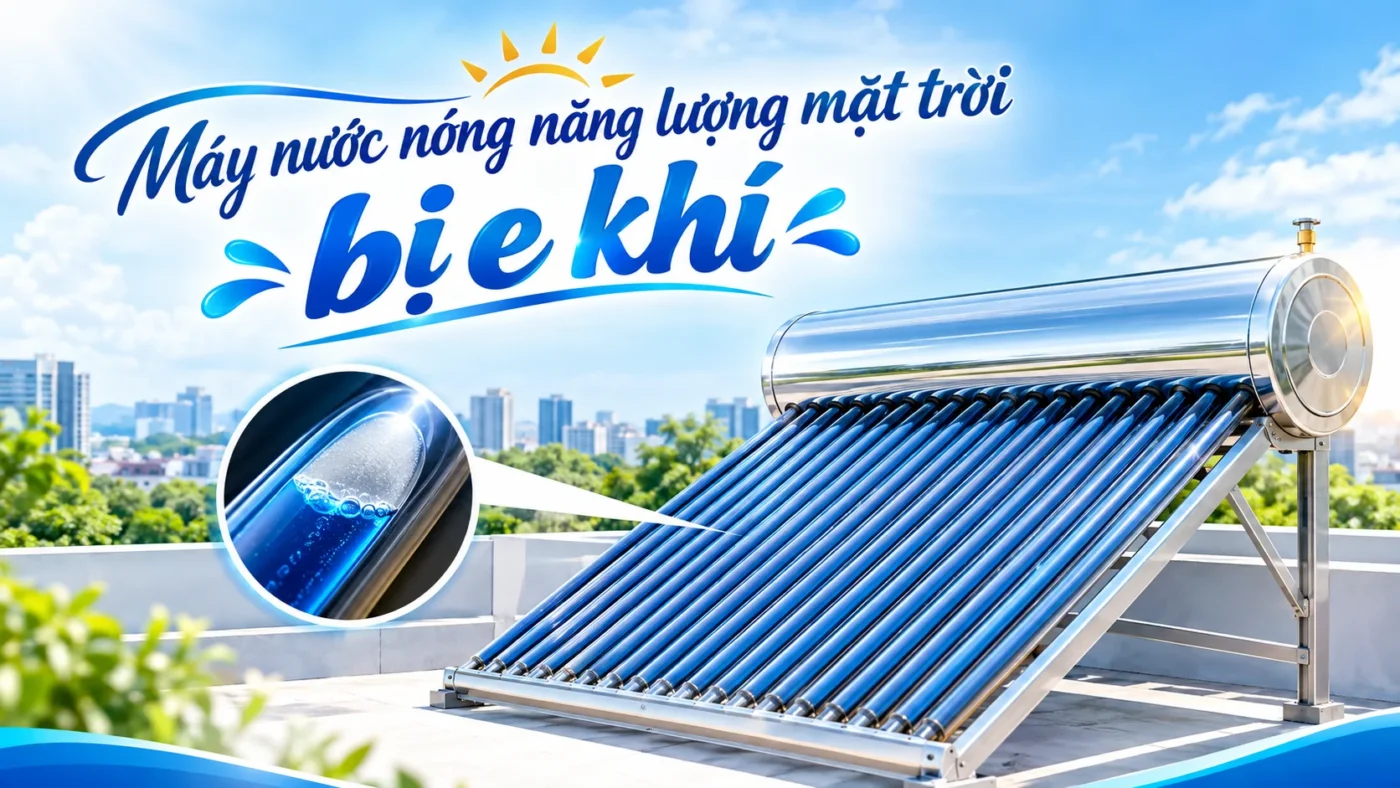 Máy nước nóng năng lượng mặt trời bị e khí: Nguyên nhân và cách xử lý