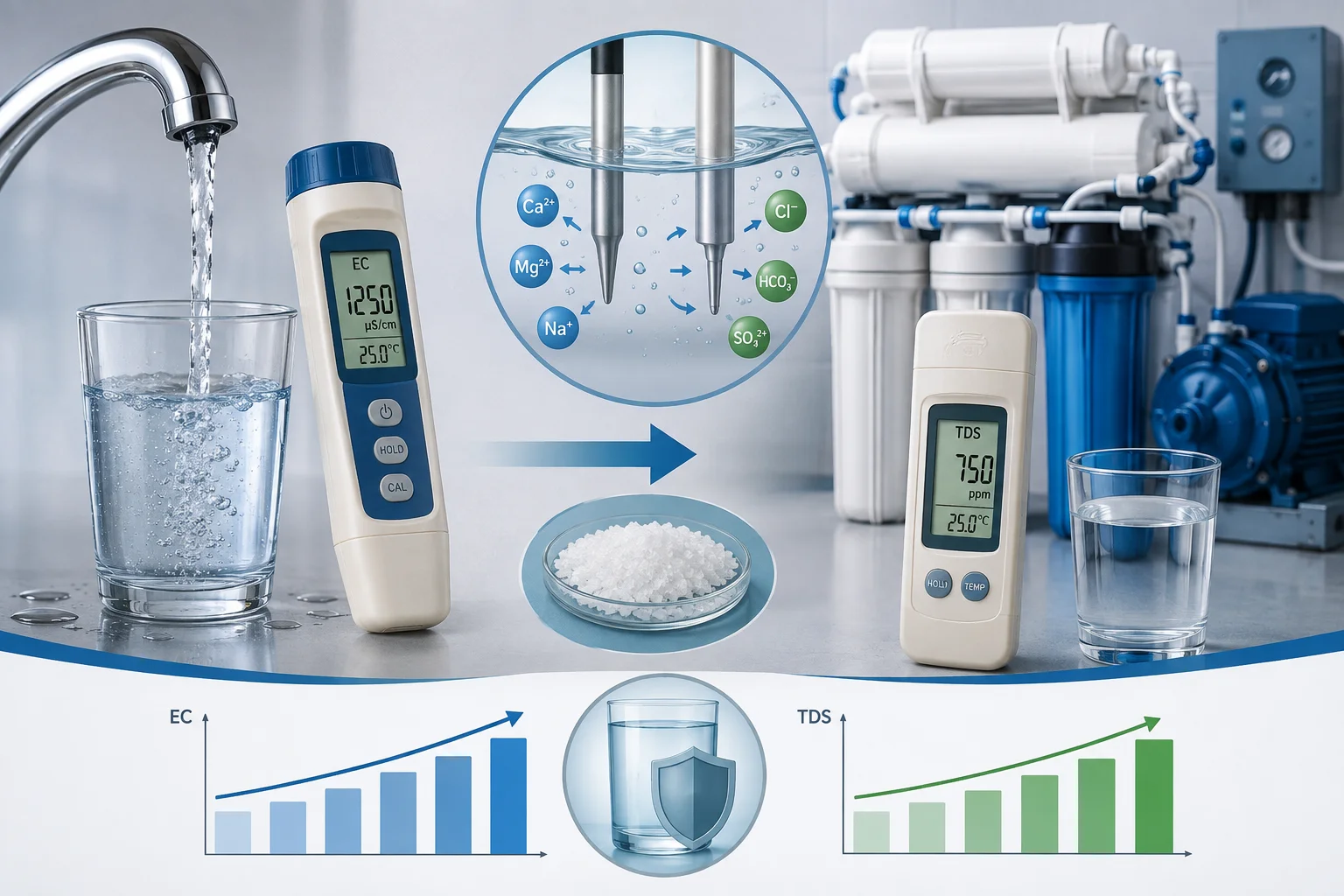 Mối liên hệ giữa EC và TDS
