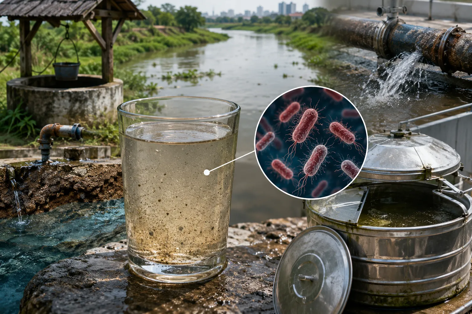 Nguồn nước nhiễm Ecoli