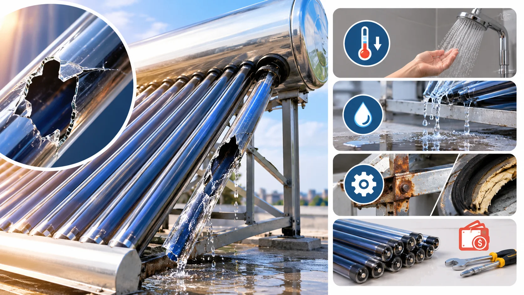 Tác động của việc ống thủy tinh bị vỡ