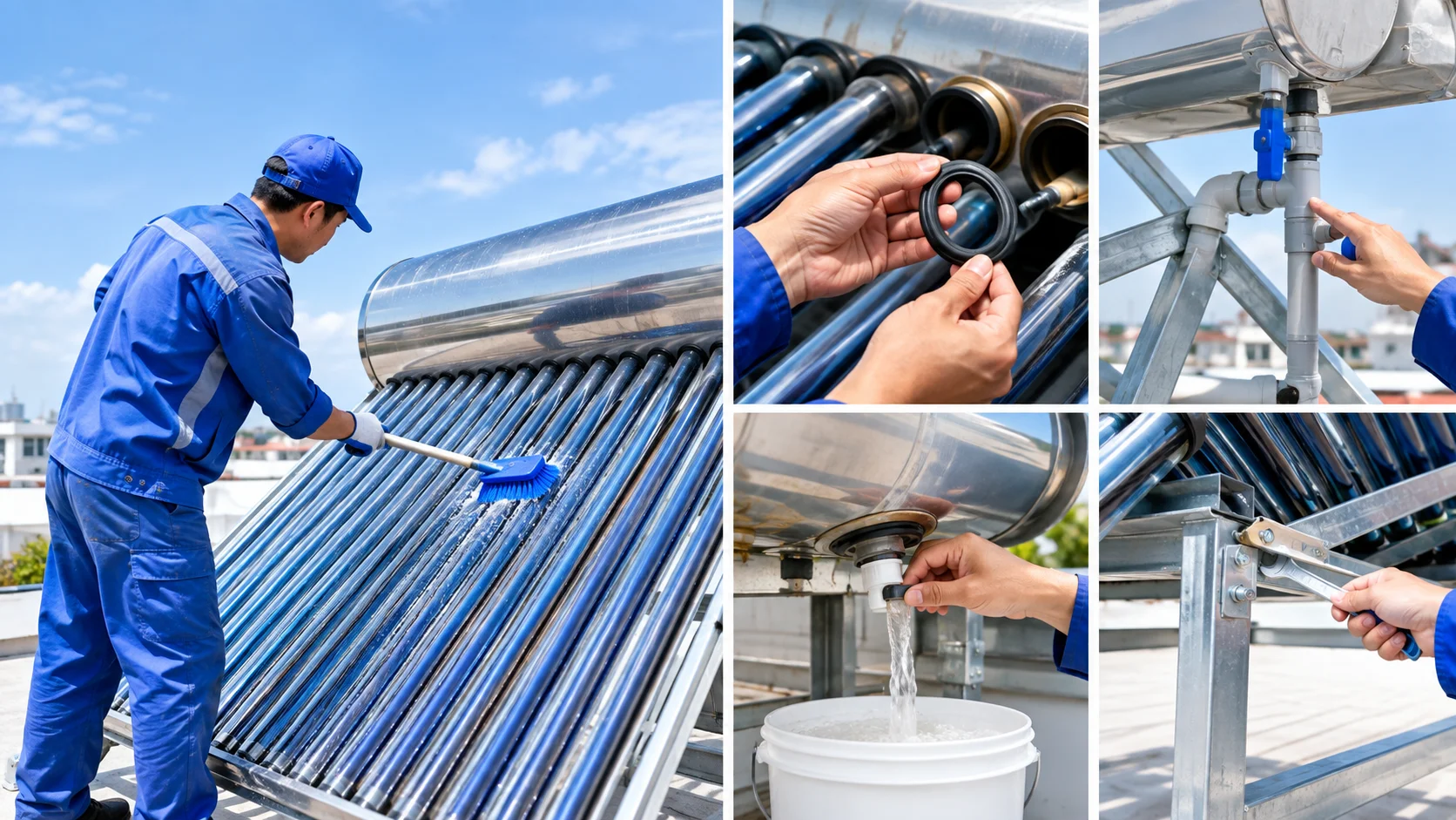 Tầm quan trọng của việc bảo dưỡng hệ thống nước nóng năng lượng mặt trời