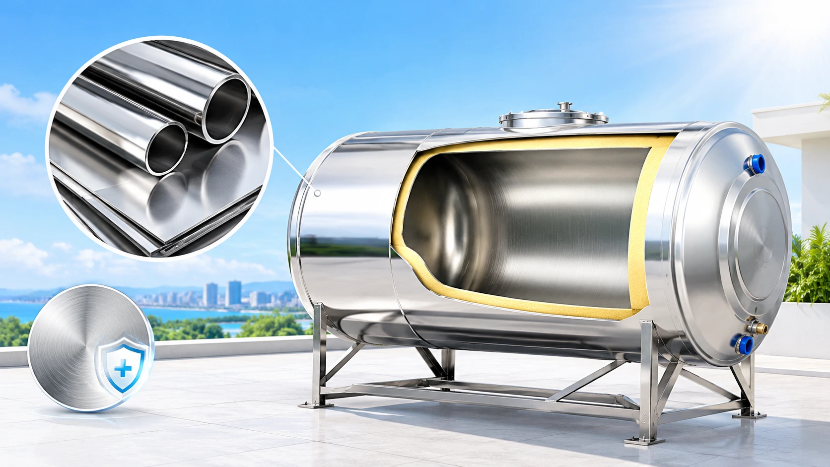 Bồn bảo ôn Inox 304