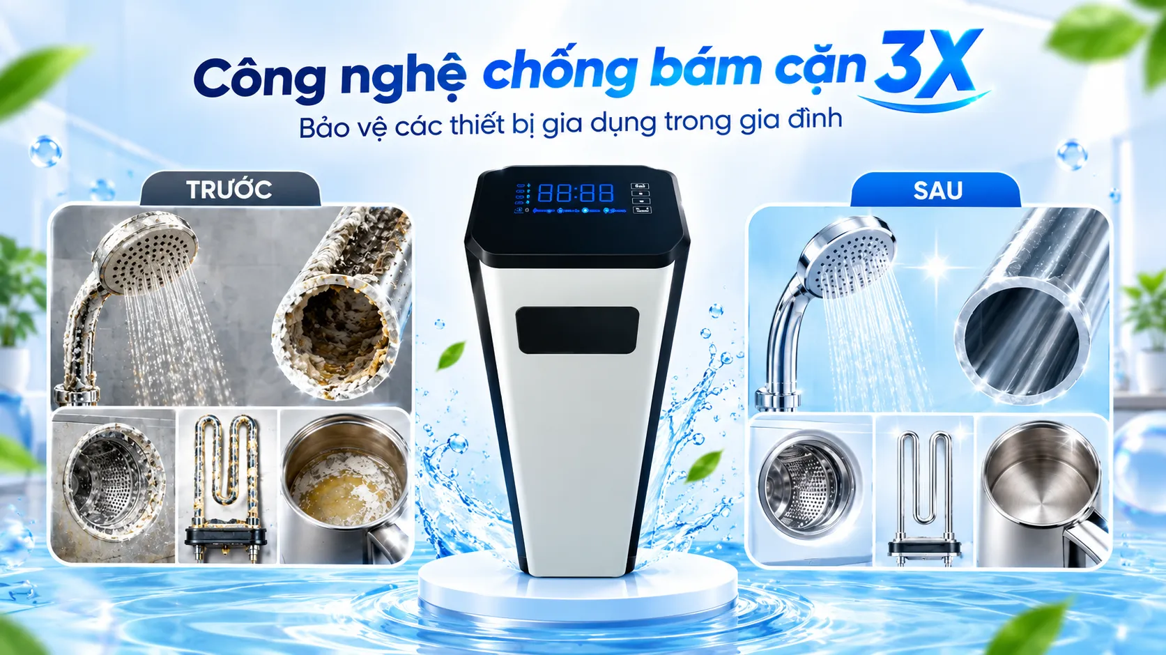 Công nghệ chống bám cặn X3