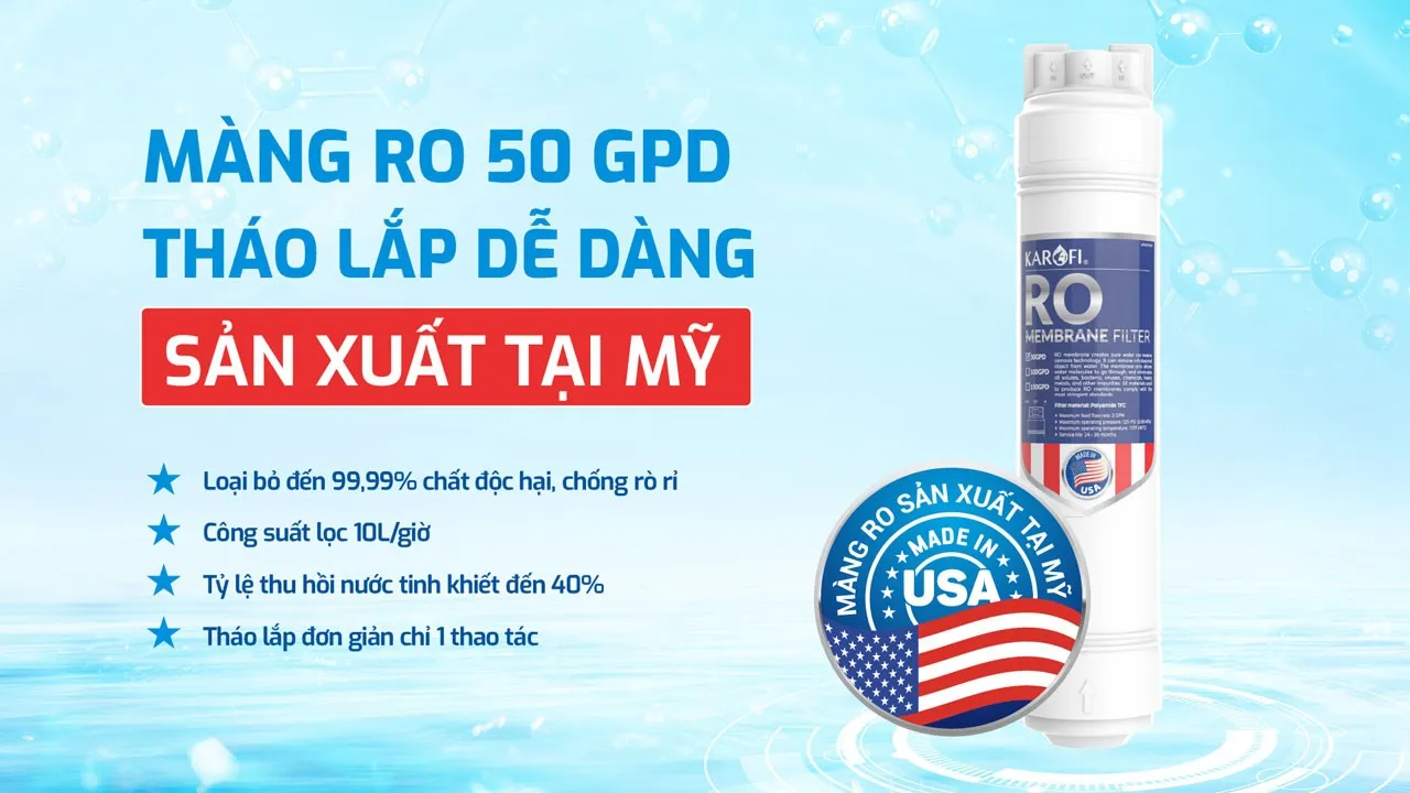 Màng lọc RO sản xuất tại Mỹ