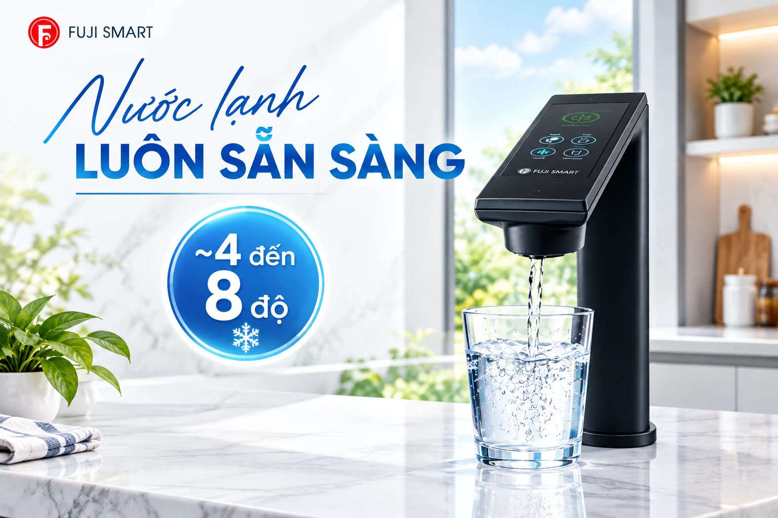 Nước lạnh luôn sẵn sàng
