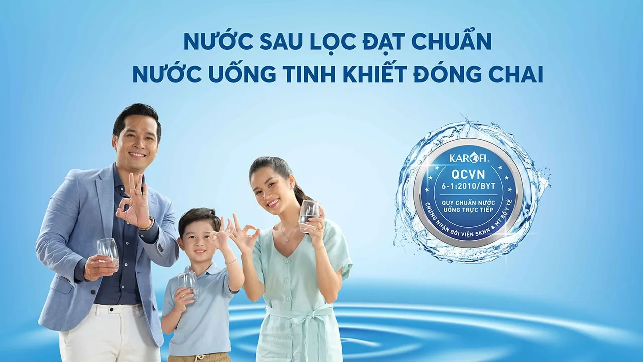Nước sau lọc đạt chuẩn quốc gia
