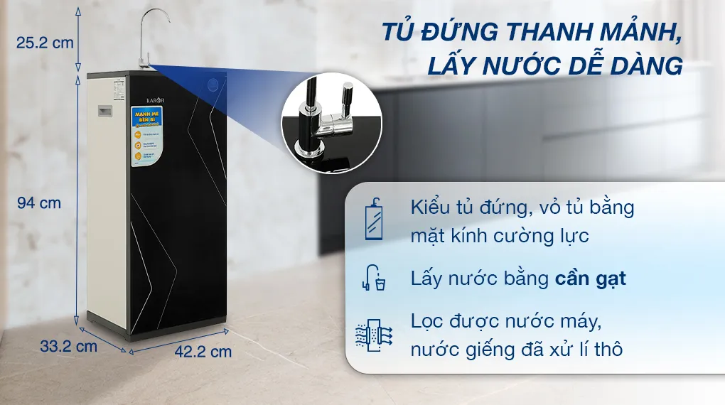 Thiết kế tủ đứng hiện đại